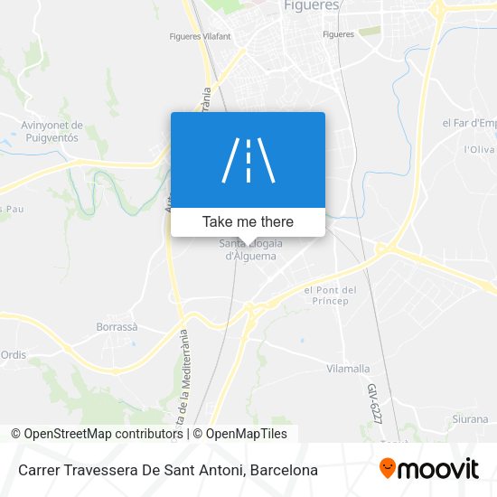 Carrer Travessera De Sant Antoni map