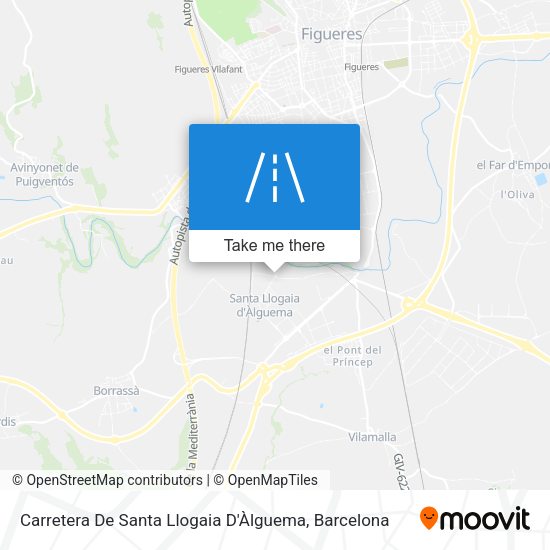 Carretera De Santa Llogaia D'Àlguema map