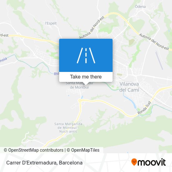 Carrer D'Extremadura map