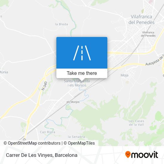 Carrer De Les Vinyes map