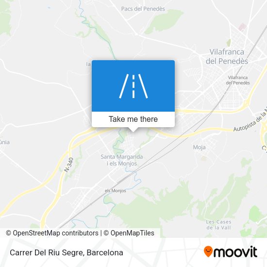 Carrer Del Riu Segre map