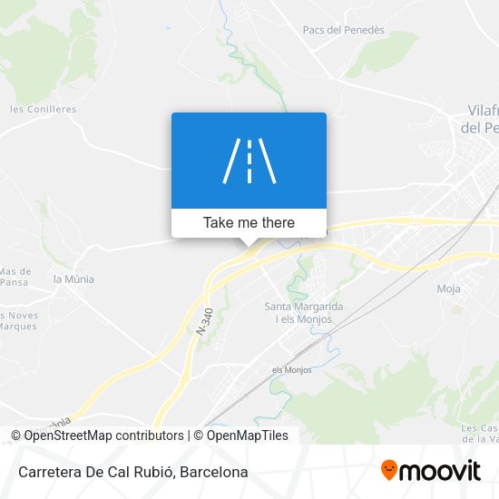 Carretera De Cal Rubió map