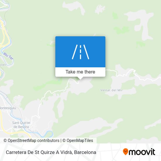 Carretera De St Quirze A Vidrà map