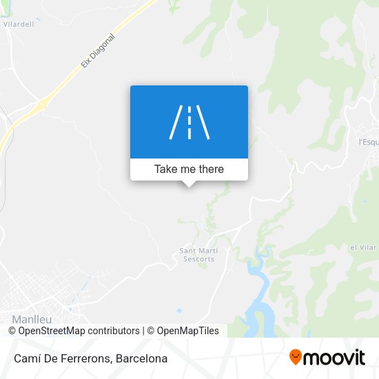 Camí De Ferrerons map