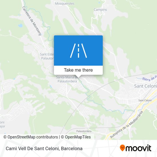 Camì Vell De Sant Celoni map