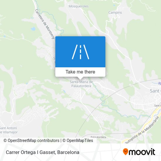 Carrer Ortega I Gasset map