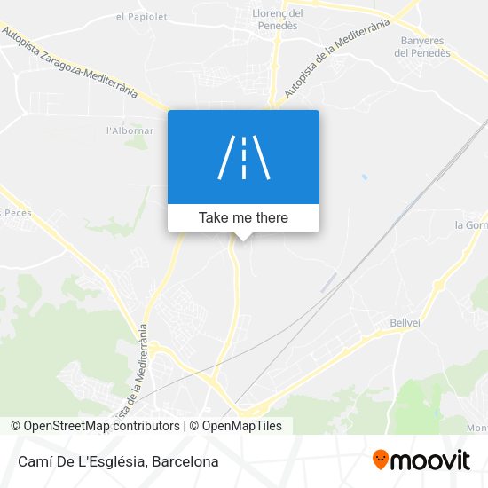 Camí De L'Església map