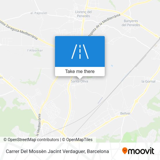Carrer Del Mossèn Jacint Verdaguer map
