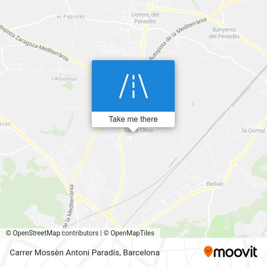 Carrer Mossèn Antoni Paradís map