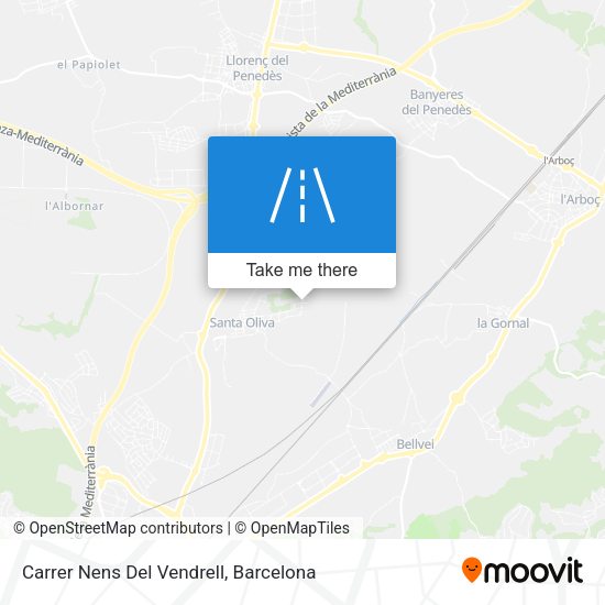 Carrer Nens Del Vendrell map