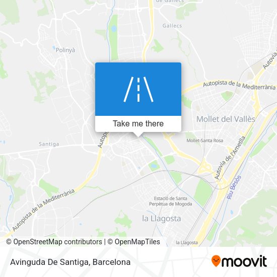 Avinguda De Santiga map