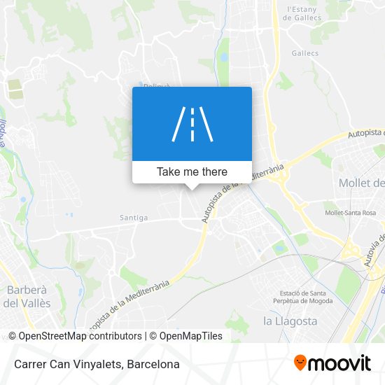 Carrer Can Vinyalets map