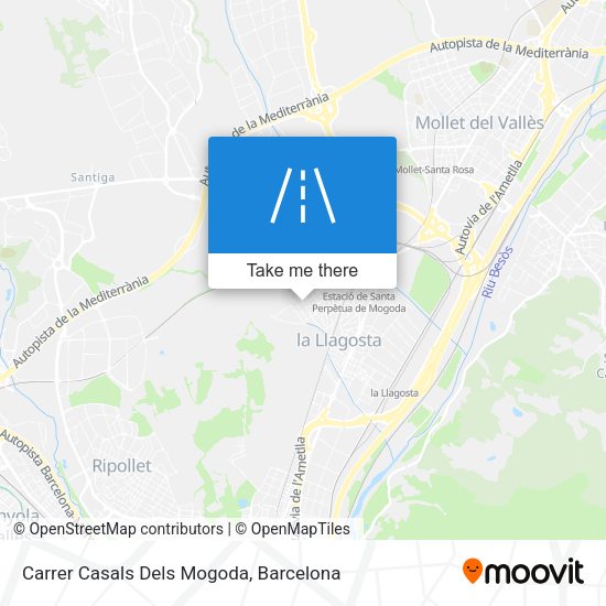 Carrer Casals Dels Mogoda map