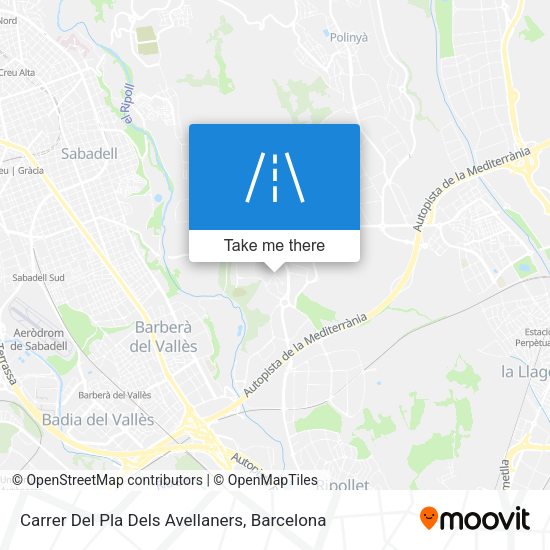 Carrer Del Pla Dels Avellaners map