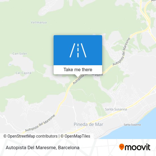 Autopista Del Maresme map
