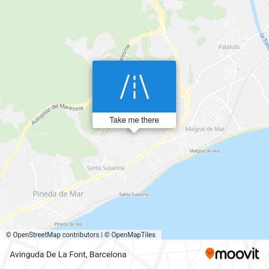 Avinguda De La Font map