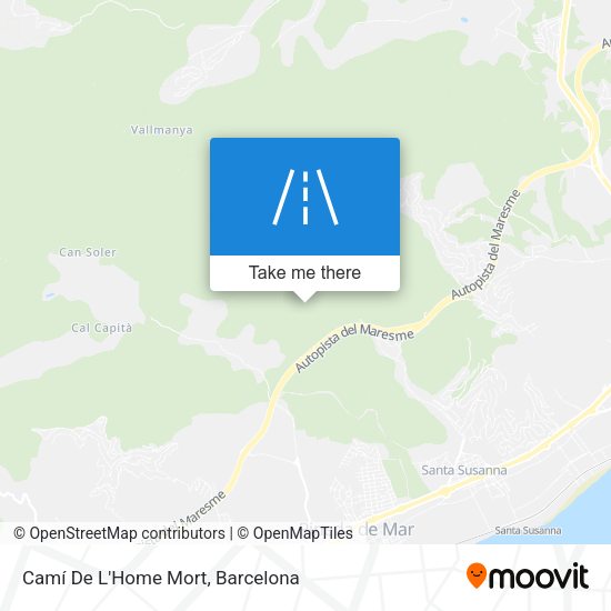 Camí De L'Home Mort map