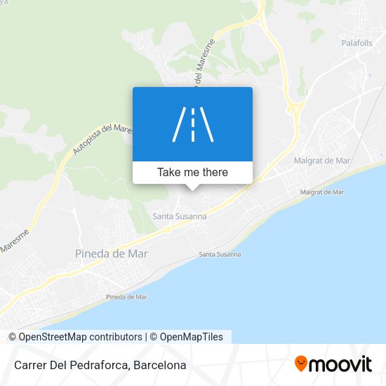 Carrer Del Pedraforca map