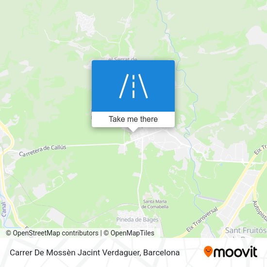 Carrer De Mossèn Jacint Verdaguer map