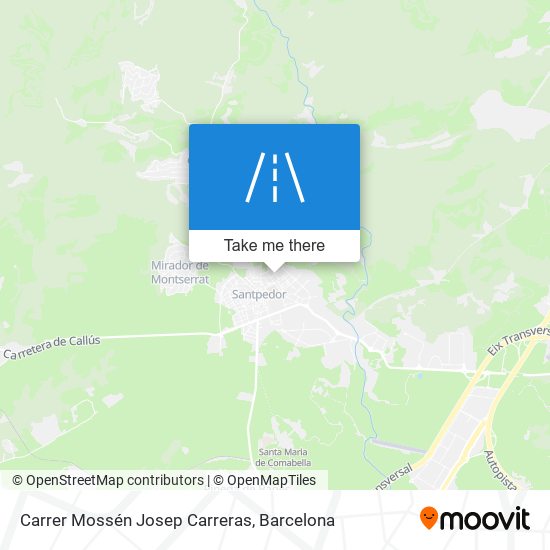 mapa Carrer Mossén Josep Carreras