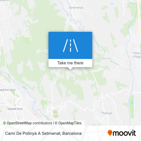 Camí De Polinyà A Setmenat map