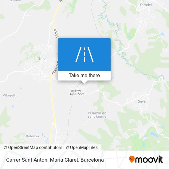 Carrer Sant Antoni Maria Claret map