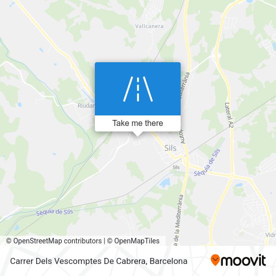 Carrer Dels Vescomptes De Cabrera map