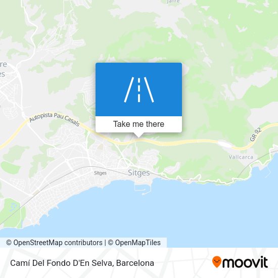 Camí Del Fondo D'En Selva map