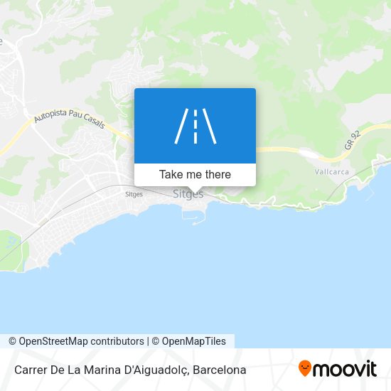 Carrer De La Marina D'Aiguadolç map