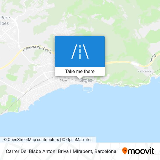 Carrer Del Bisbe Antoni Briva I Mirabent map