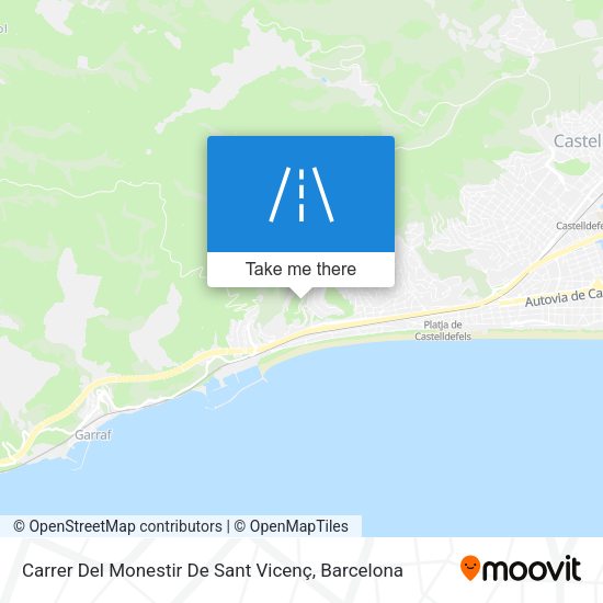 Carrer Del Monestir De Sant Vicenç map