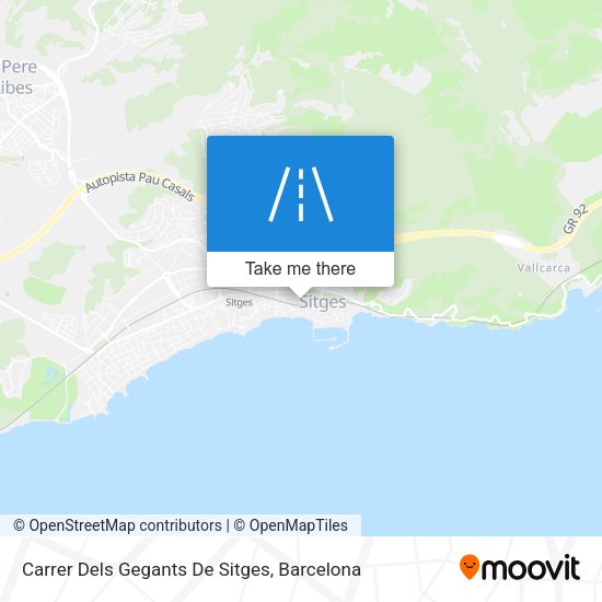 Carrer Dels Gegants De Sitges map