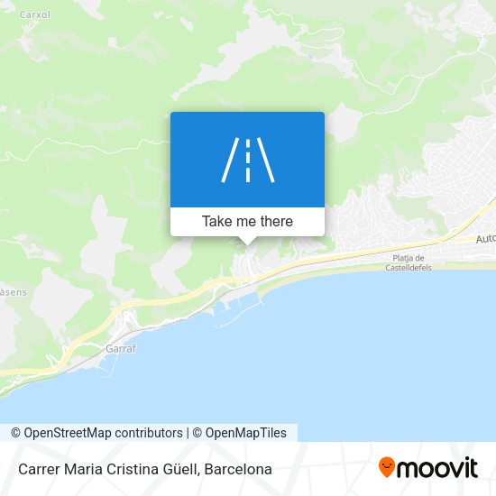 Carrer Maria Cristina Güell map