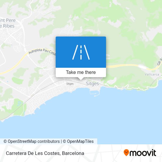 Carretera De Les Costes map
