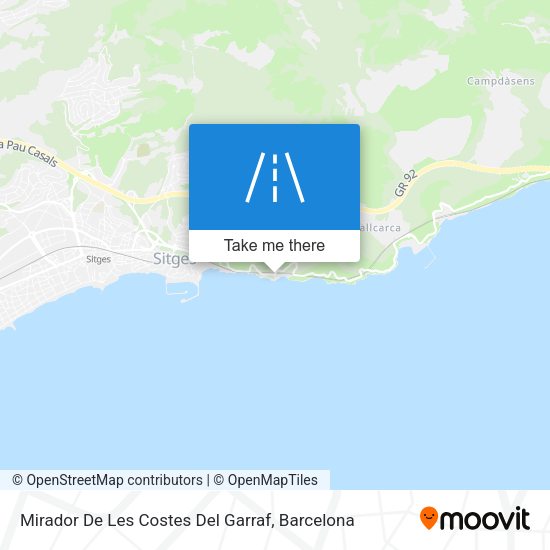 Mirador De Les Costes Del Garraf map