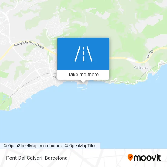 Pont Del Calvari map