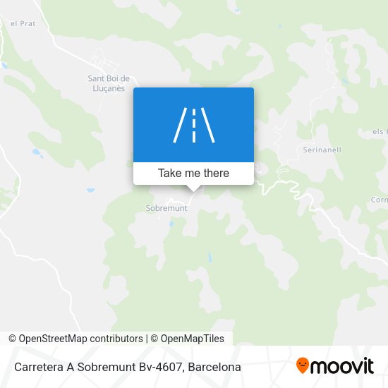 Carretera A Sobremunt Bv-4607 map