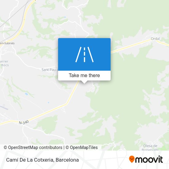 Camí De La Cotxeria map