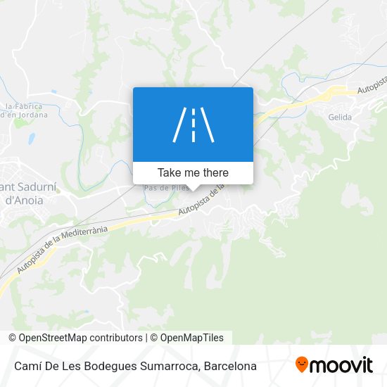 Camí De Les Bodegues Sumarroca map