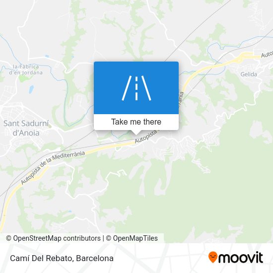 Camí Del Rebato map