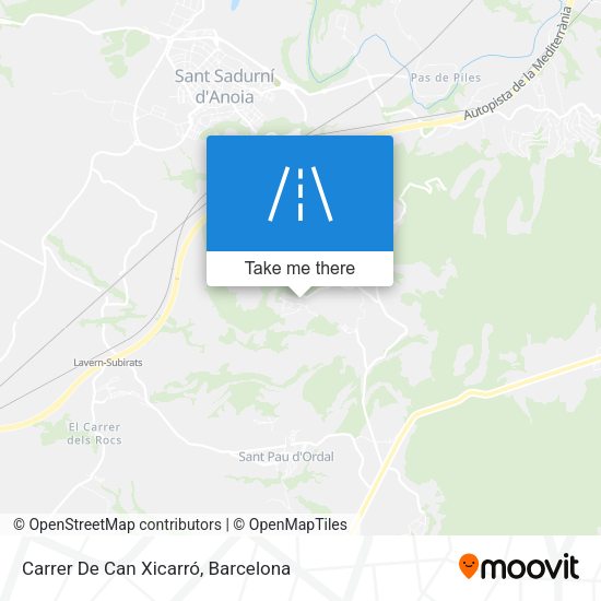 Carrer De Can Xicarró map