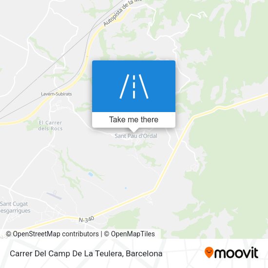 Carrer Del Camp De La Teulera map