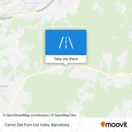 Carrer Del Forn Del Vidre map