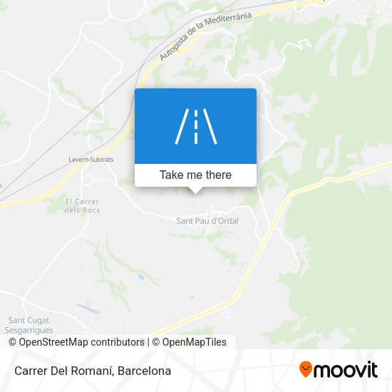 Carrer Del Romaní map