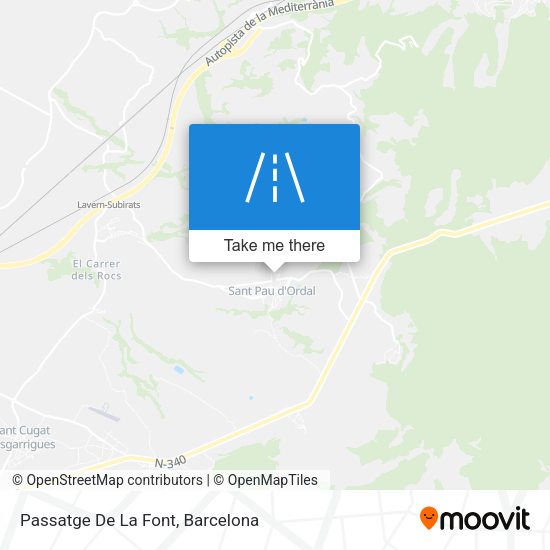 Passatge De La Font map