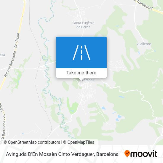Avinguda D'En Mossèn Cinto Verdaguer map