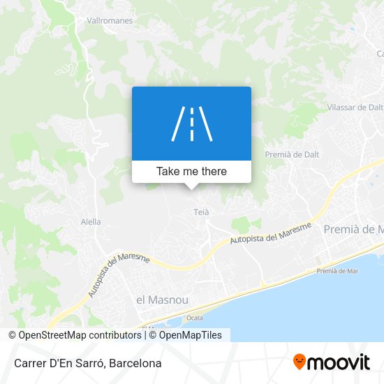 Carrer D'En Sarró map