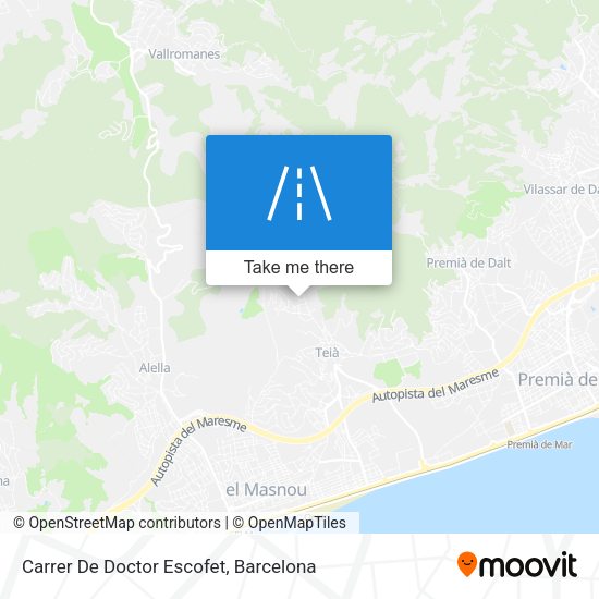 Carrer De Doctor Escofet map