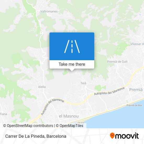 Carrer De La Pineda map