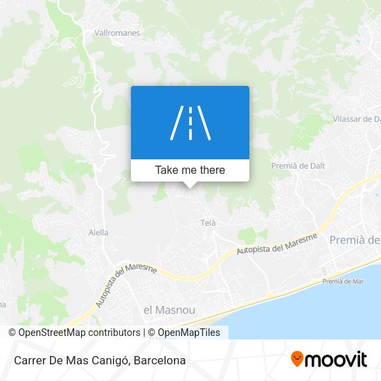 Carrer De Mas Canigó map